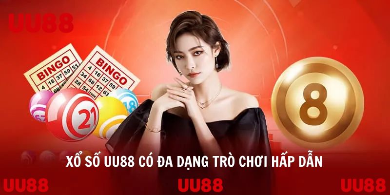 Xổ số UU88 có đa dạng trò chơi hấp dẫn